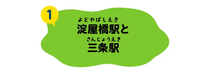 淀屋橋駅と三条駅