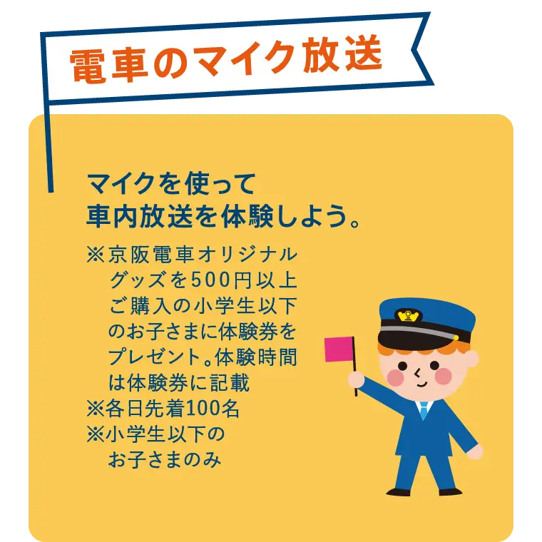 電車のマイク放送