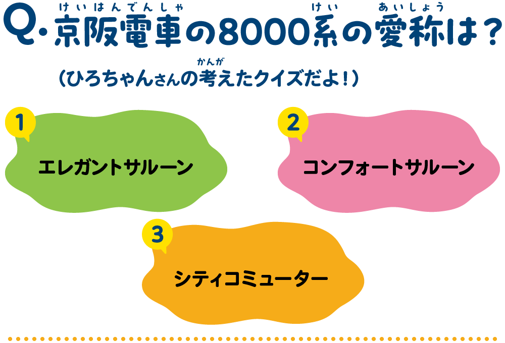 京阪電車の8000系の愛称は？